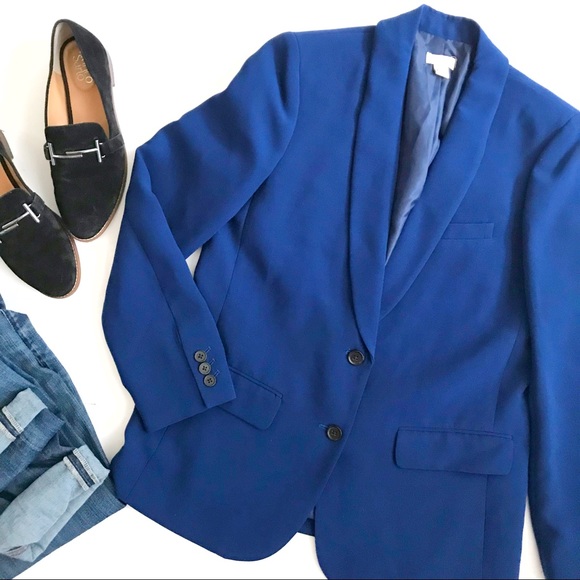 J. Crew Jackets & Blazers - J. Crew crepe blue blazer